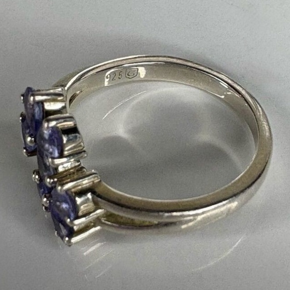 The Bisanar Co | Tanzanite Floral Ring | Size 7 | Limited Edition - Picture 9 of 13